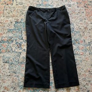 Black Mossimo dress pants. Wide leg, slant pockets.